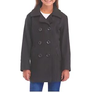 Johnnie B kids Boden wool navy peacoat nautical boys girls unisex sz 13 14 prep